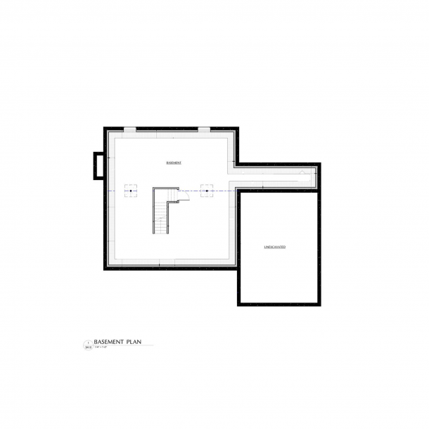 The Bluffton basement floor plan