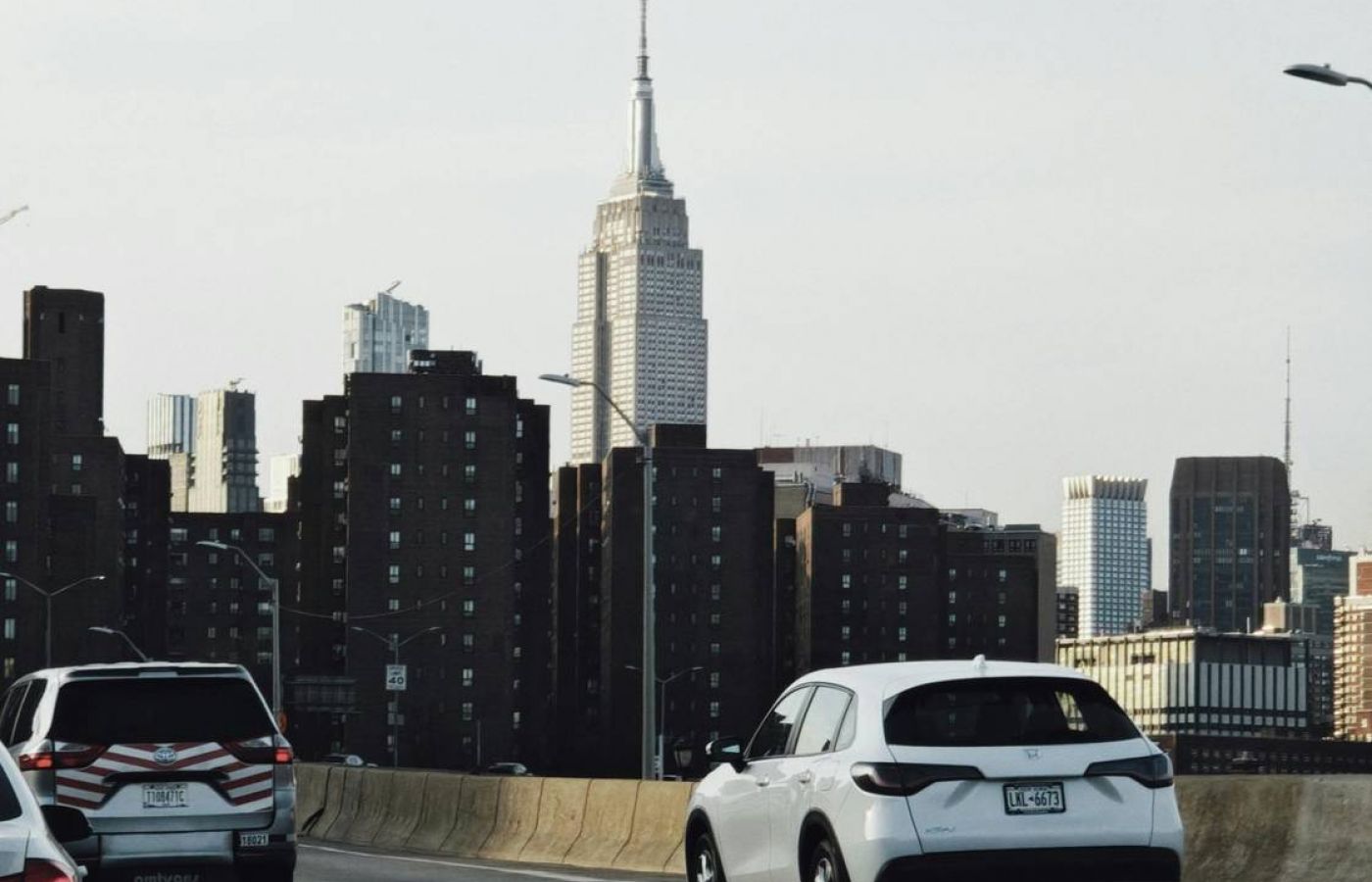 Commuting to New York City on a highway